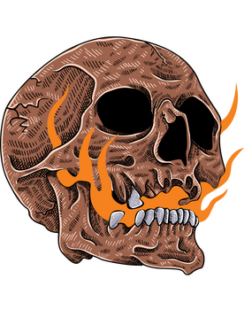 SKULL FIRE FLAME